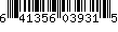 UPC Barcode: 641356039315