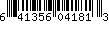 UPC Barcode: 641356041813